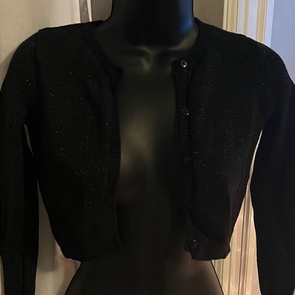 Girls 7/8 subtle sparkle Childrens Place Girls Sweater Cardigan long sleeve EUC - Picture 7 of 7